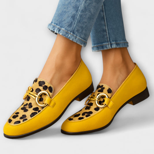 Danny | Mocassini vintage con stampa tigre