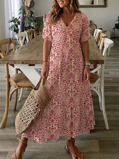 Michaela - Abito boho che copre il ventre